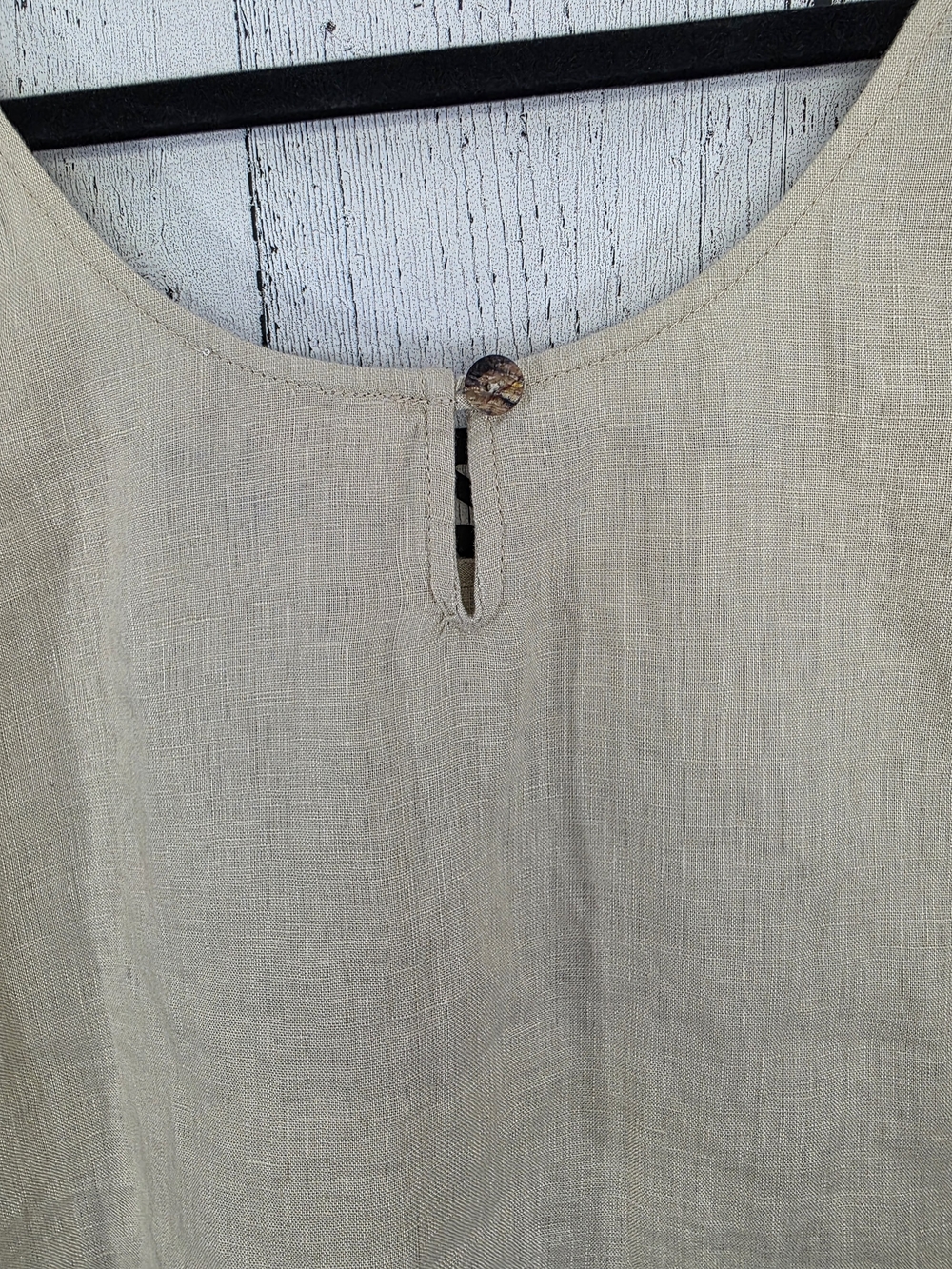 Nomad The Label 100% Linen Embroidered Oversized Tank – Size Small Resort Wear - Picture 7 of 12